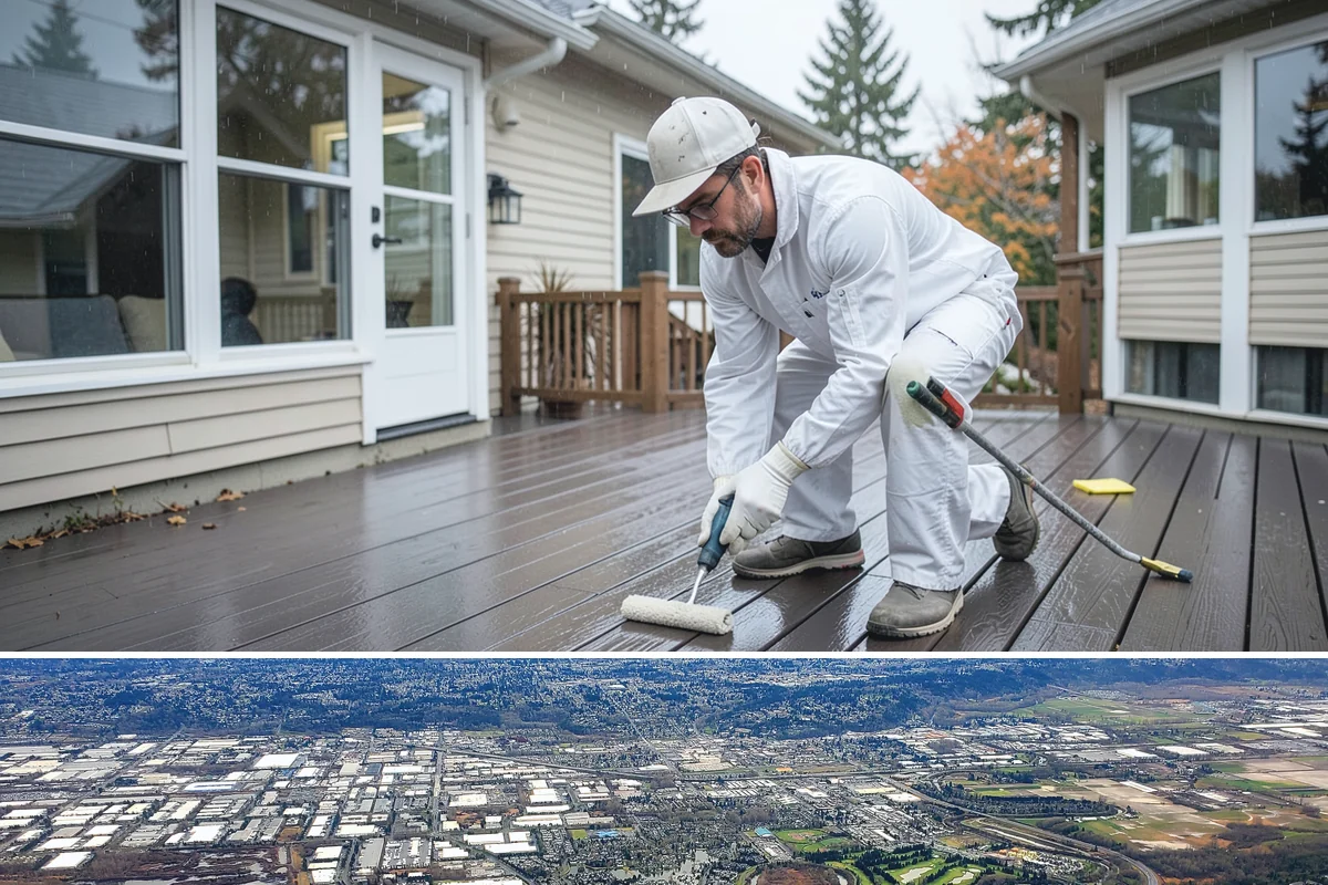 Deck Skirting Installation in Kent, King County, WA - Skirting installs in any season and is a great finishing touch anytime after the main deck is complete.