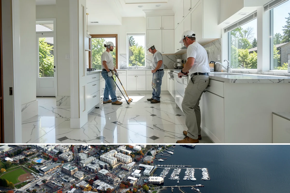 Deck Skirting Installation in Kirkland, King County, WA - Skirting installs in any season and is a great finishing touch anytime after the main deck is complete.