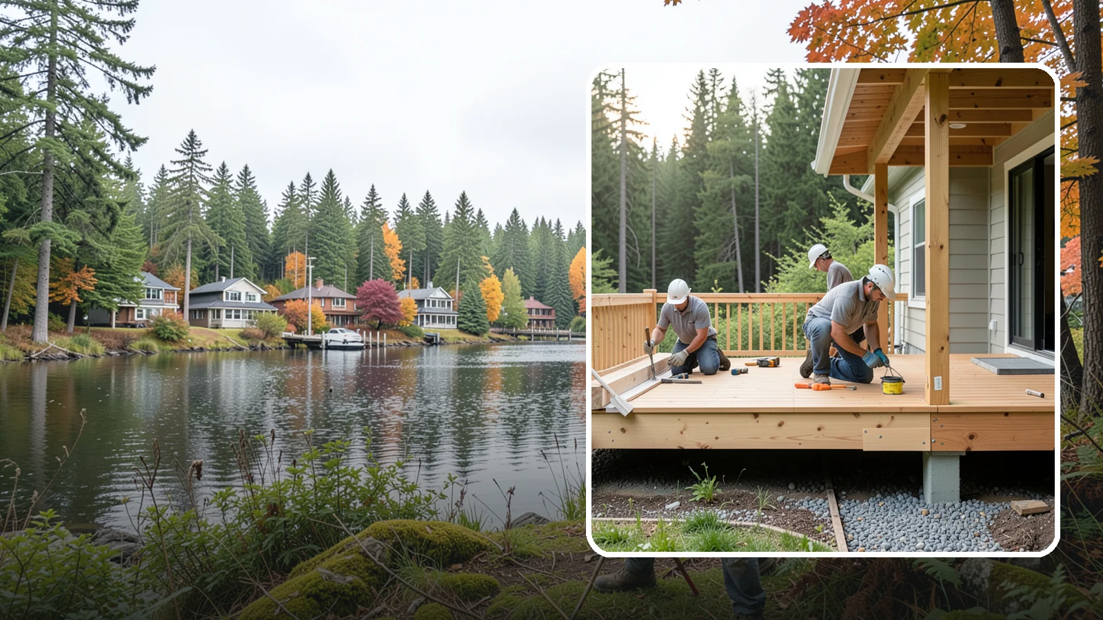 Deck Skirting Installation in La Conner, Skagit County, WA - Deck skirting installation that closes off the space beneath your deck for a clean, finished look.