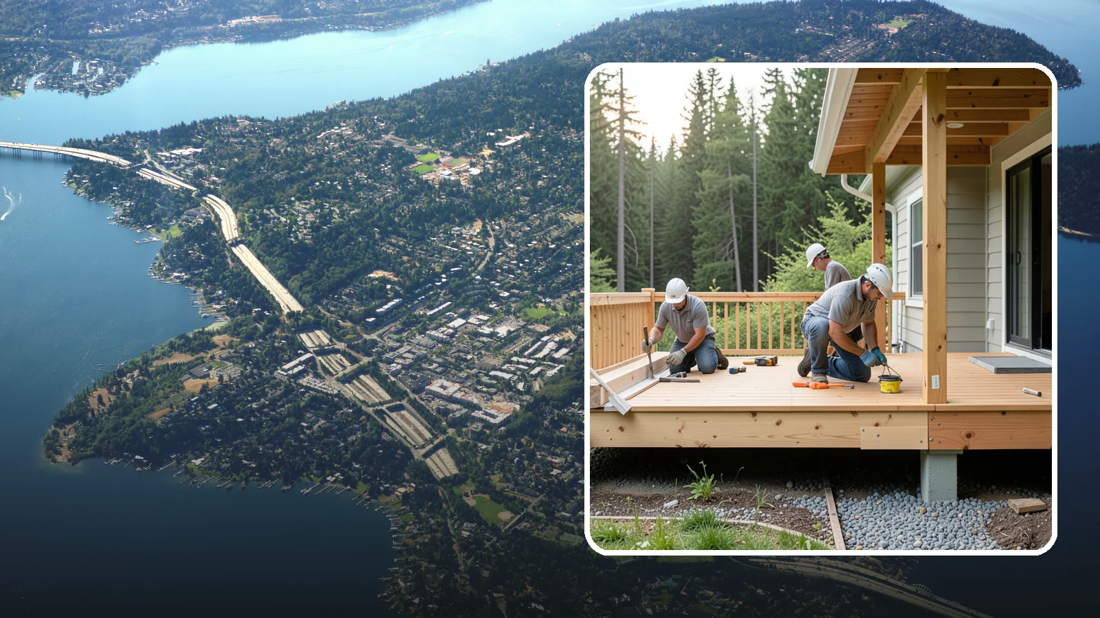 Deck Skirting Installation in Mercer Island, King County, WA - Deck skirting installation that closes off the space beneath your deck for a clean, finished look.