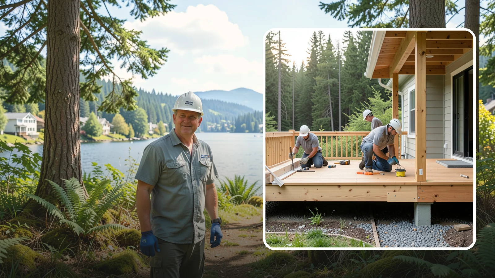 Deck Skirting Installation in Milton, King County, WA - Deck skirting installation that closes off the space beneath your deck for a clean, finished look.