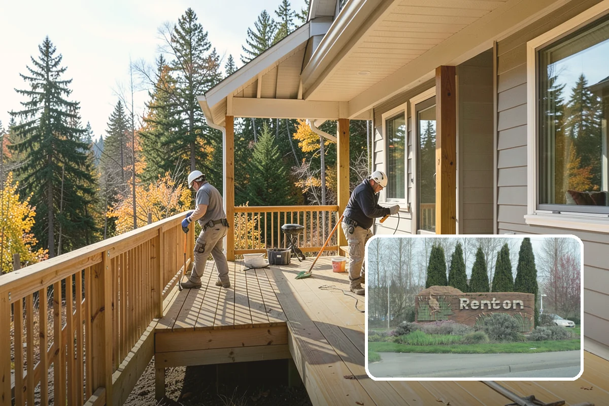 Deck Skirting Installation in Renton, King County, WA - Hides framing for a polished appearance