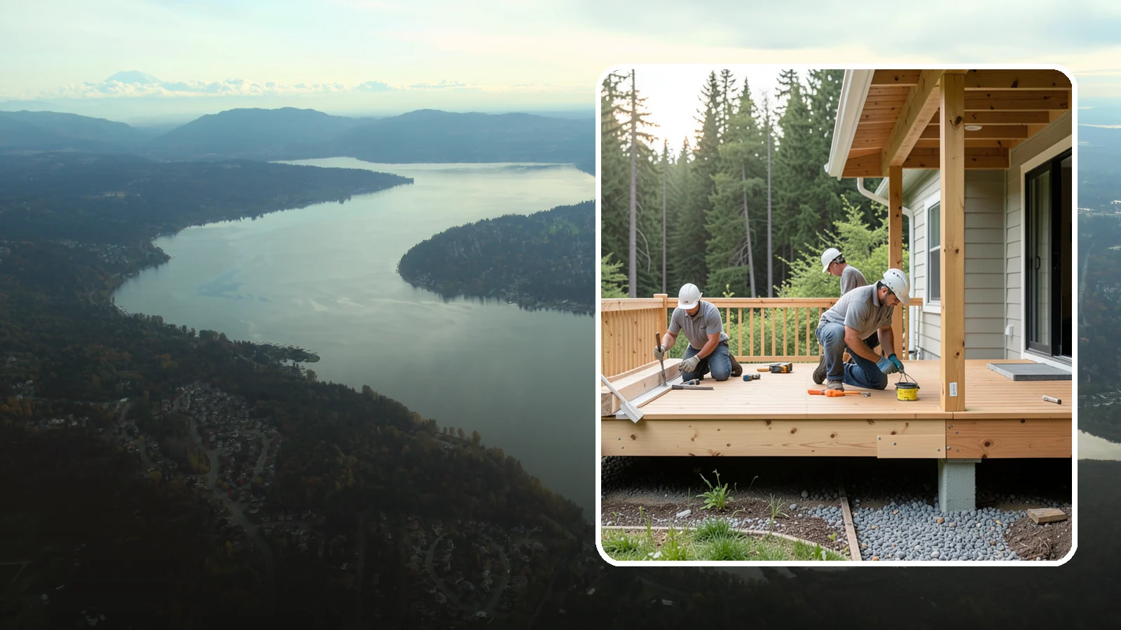 Deck Skirting Installation in Sammamish, King County, WA - Deck skirting installation that closes off the space beneath your deck for a clean, finished look.