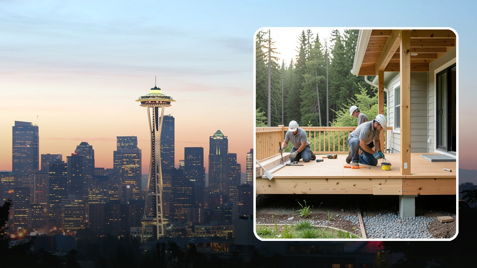 Deck Skirting Installation in Seattle, King County, WA - Deck skirting installation that closes off the space beneath your deck for a clean, finished look.