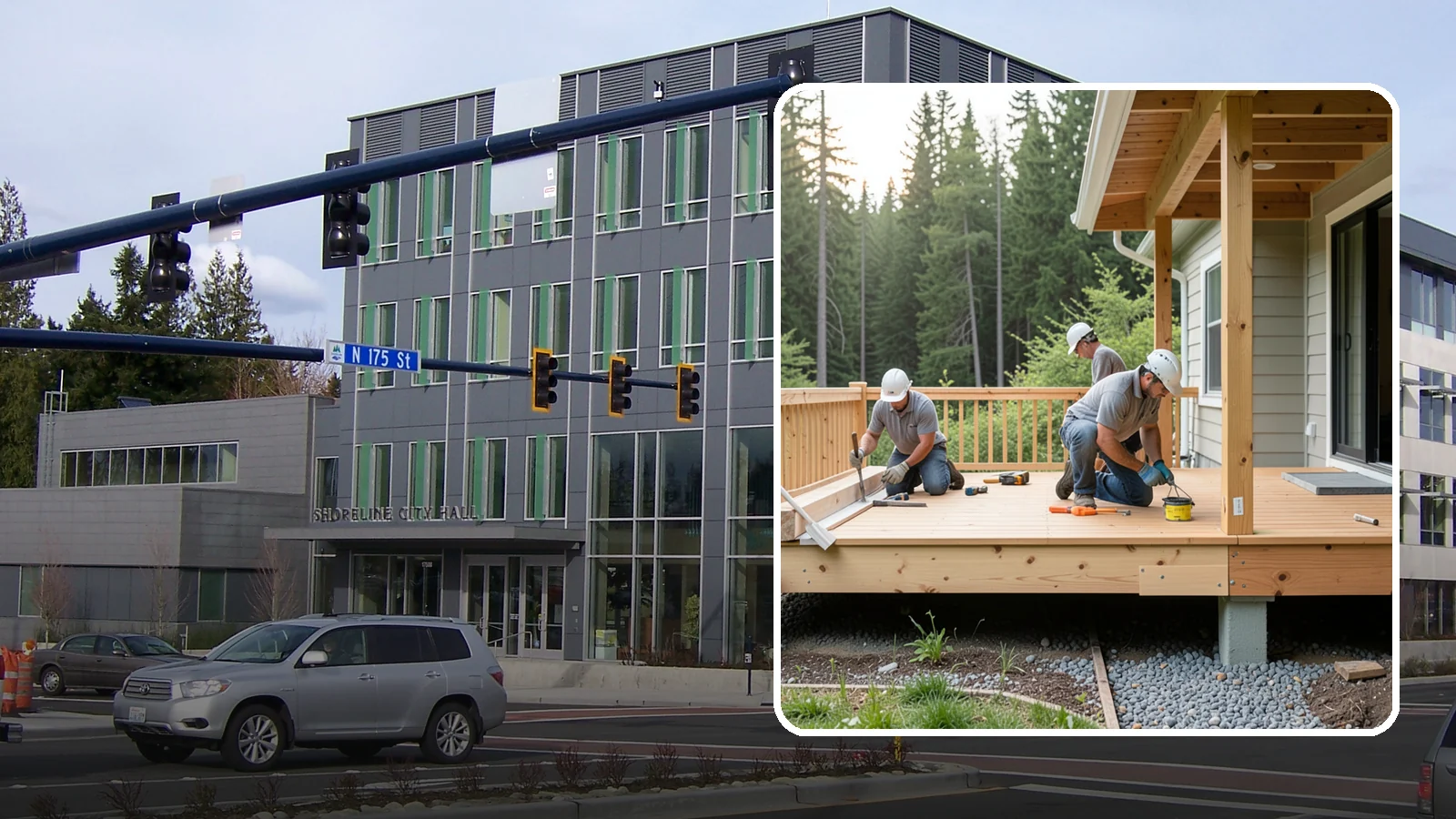 Deck Skirting Installation in Shoreline, King County, WA - Deck skirting installation that closes off the space beneath your deck for a clean, finished look.