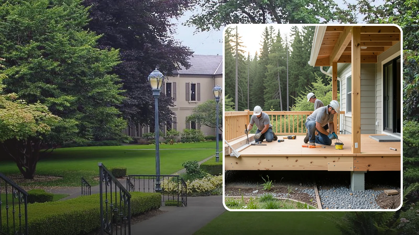 Deck Skirting Installation in Woodinville, King County, WA - Deck skirting installation that closes off the space beneath your deck for a clean, finished look.