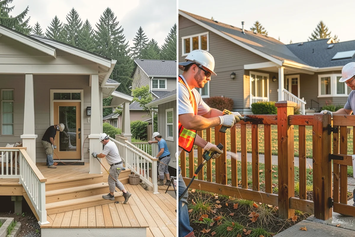 Deck Staining in Algona, King County, WA - Clean, brighten, and let the deck dry to spec