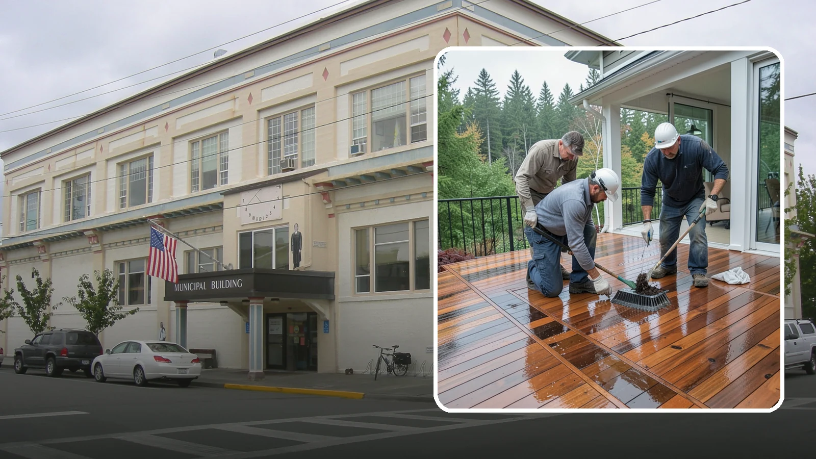 Deck Staining in Anacortes, Skagit County, WA - Deck staining seals and colors your deck boards to fight the Pacific Northwest's rain and rot.