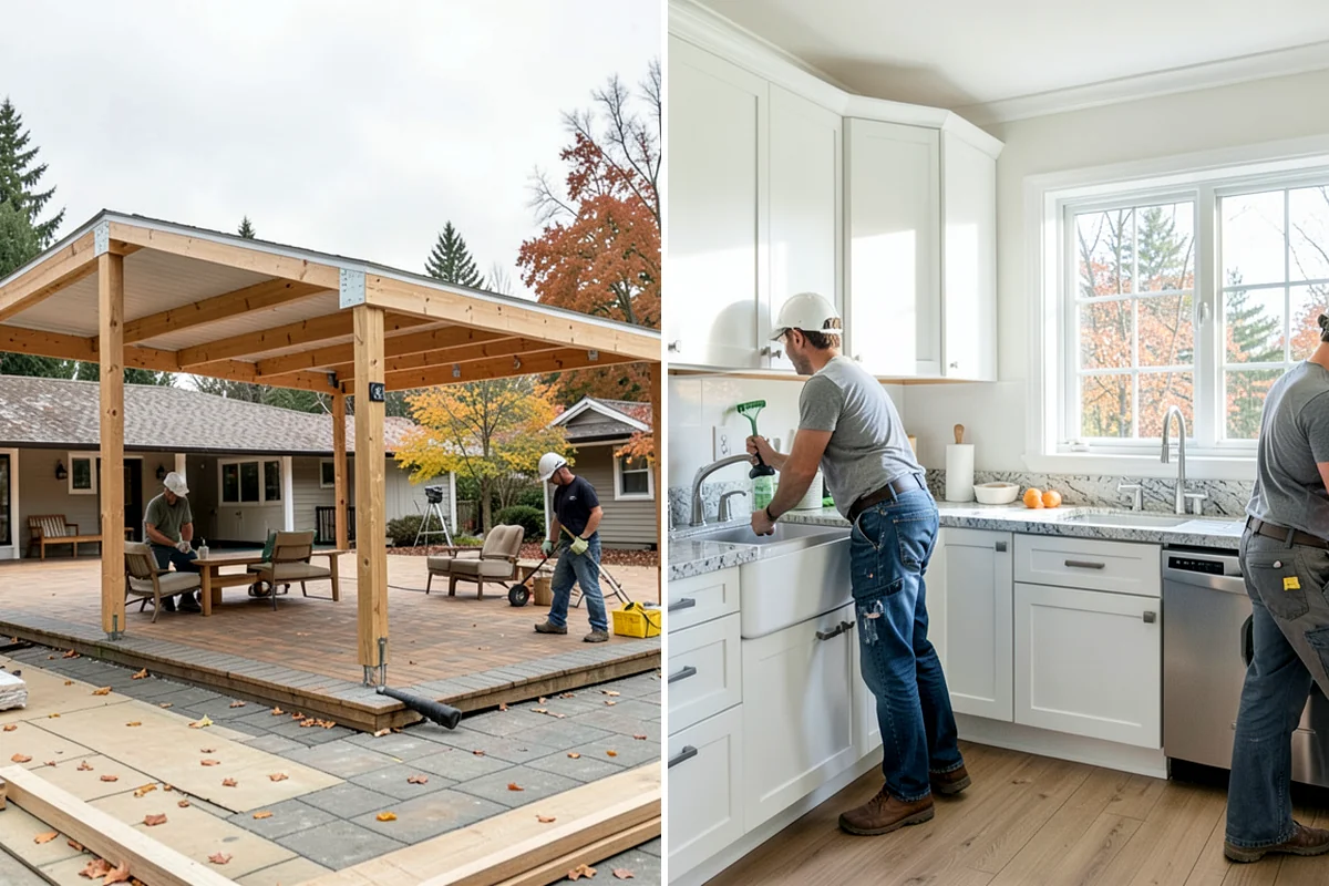 Deck Staining in Arlington, Snohomish County, WA - Clean, brighten, and let the deck dry to spec