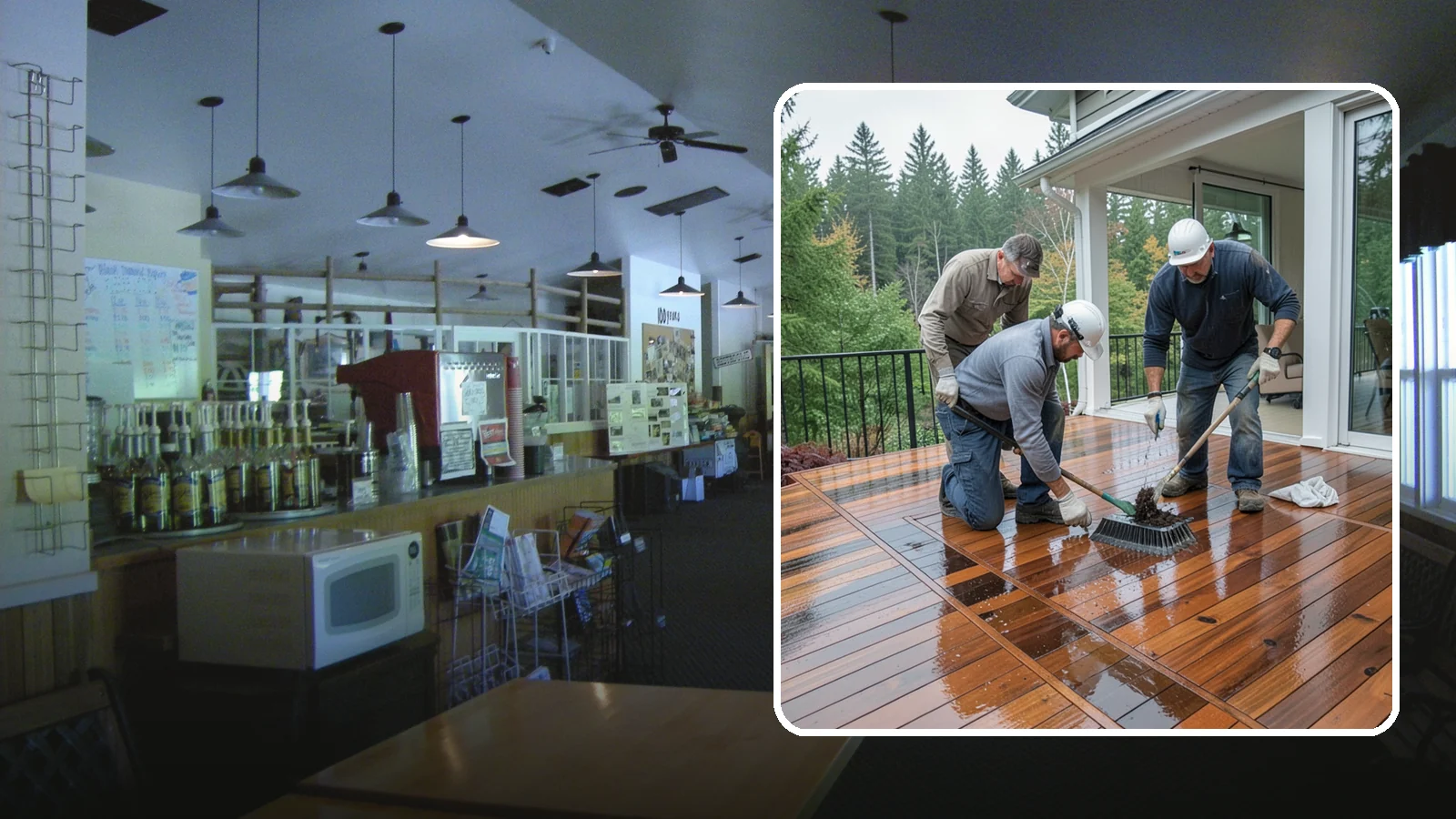 Deck Staining in Black Diamond, King County, WA - Deck staining seals and colors your deck boards to fight the Pacific Northwest's rain and rot.