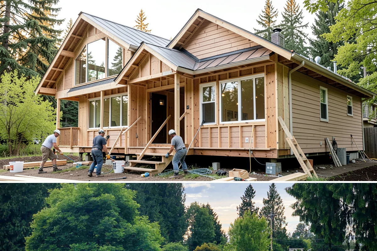 Deck Staining in Bonney Lake, Pierce County, WA - Deck staining requires the dry, warm stretch of late spring through summer so the wood is dry enough to accept the stain.