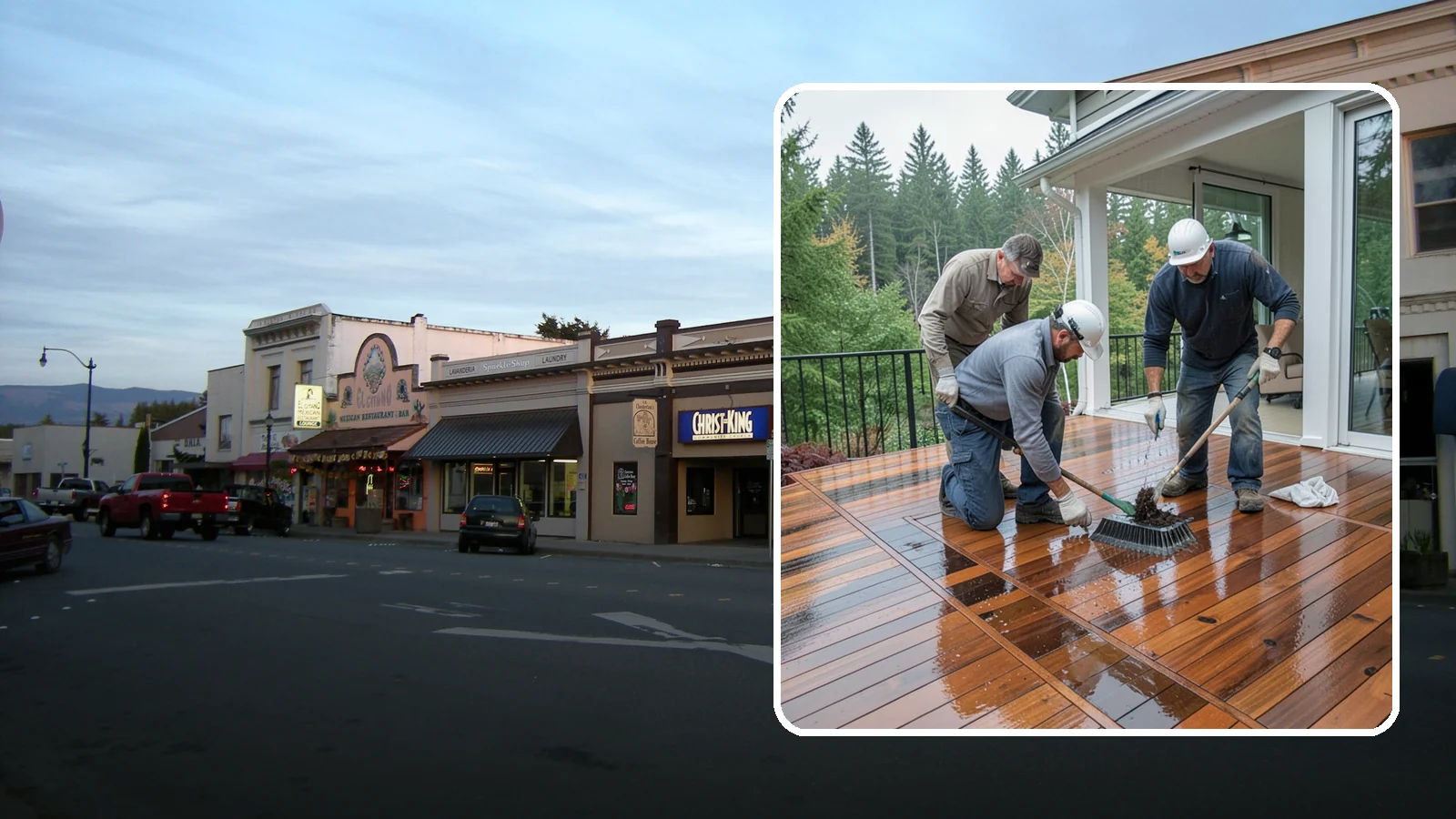 Deck Staining in Burlington, Skagit County, WA - Deck staining seals and colors your deck boards to fight the Pacific Northwest's rain and rot.
