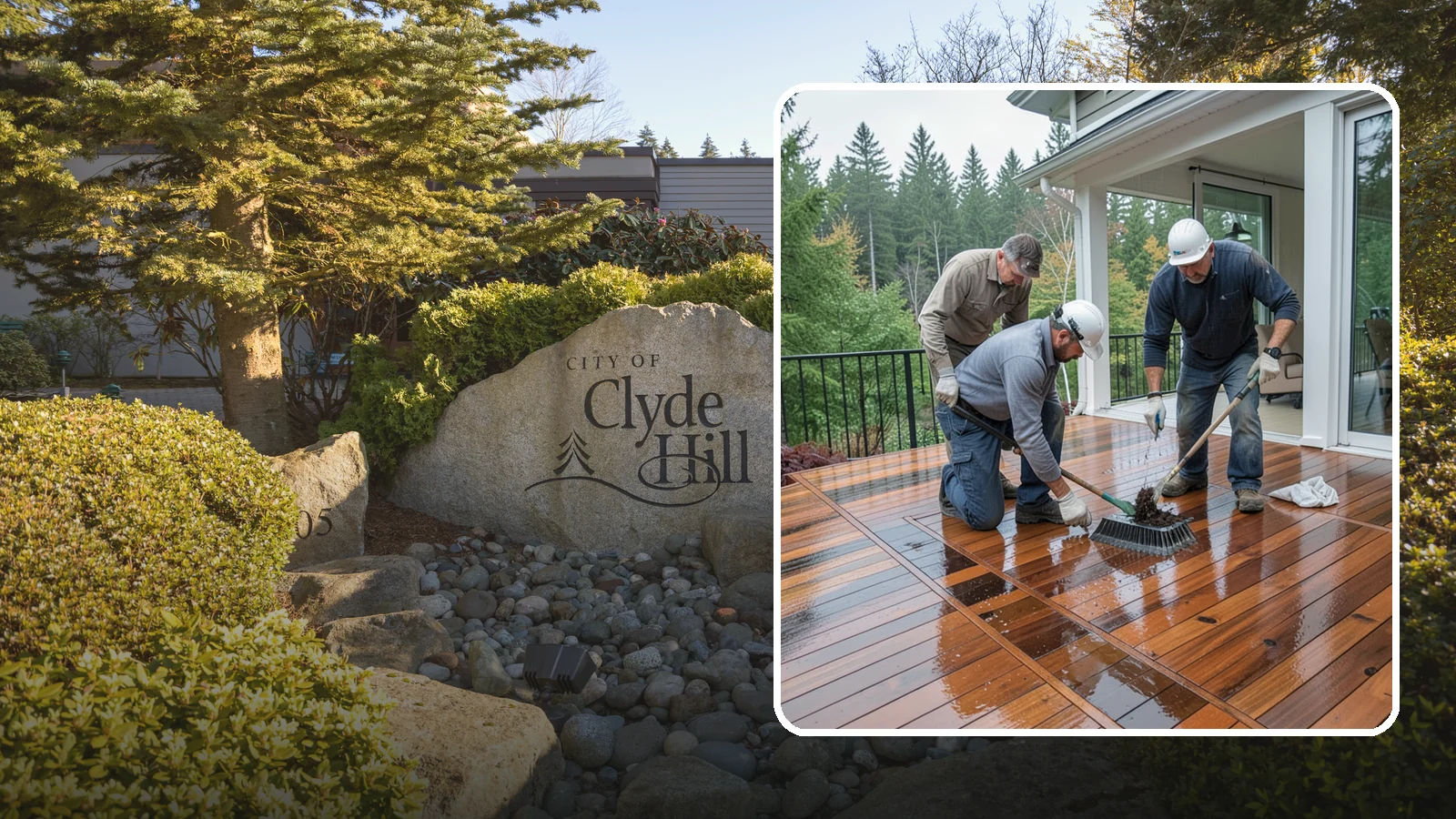 Deck Staining in Clyde Hill, King County, WA - Deck staining seals and colors your deck boards to fight the Pacific Northwest's rain and rot.