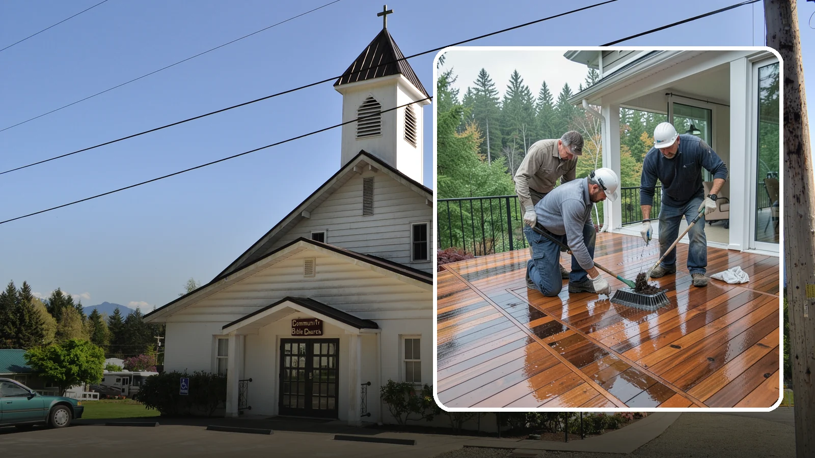Deck Staining in Concrete, Skagit County, WA - Deck staining seals and colors your deck boards to fight the Pacific Northwest's rain and rot.