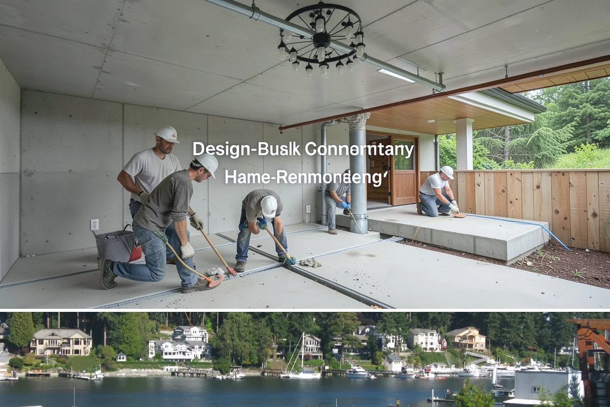 Deck Staining in Gig Harbor, Pierce County, WA - Deck staining requires the dry, warm stretch of late spring through summer so the wood is dry enough to accept the stain.
