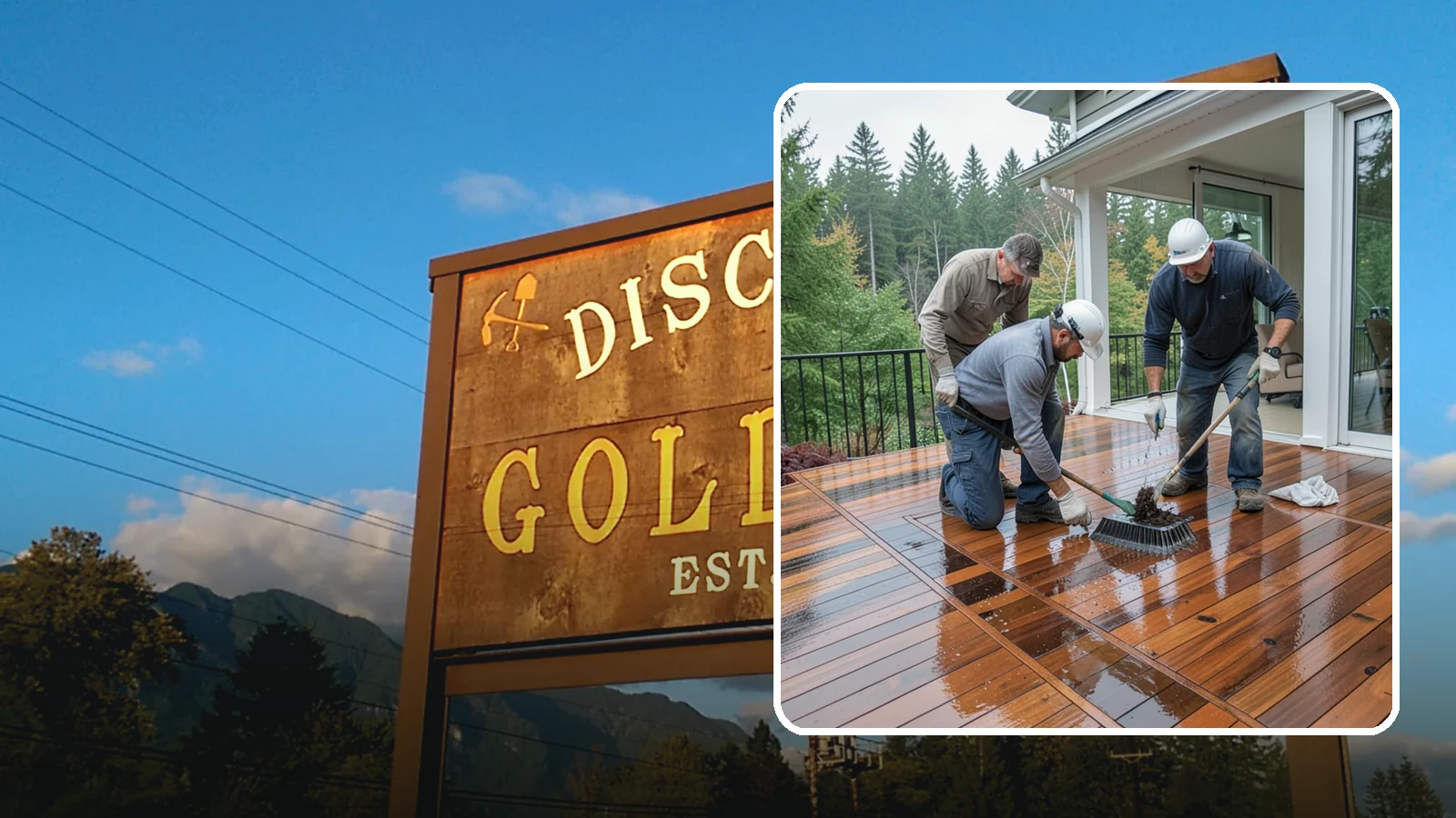 Deck Staining in Gold Bar, Snohomish County, WA - Deck staining seals and colors your deck boards to fight the Pacific Northwest's rain and rot.