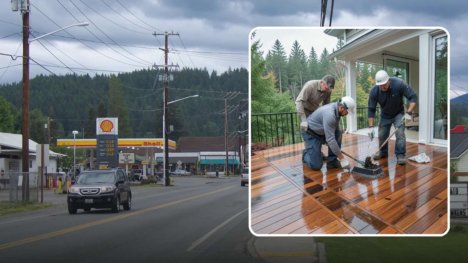 Deck Staining in Granite Falls, Snohomish County, WA - Deck staining seals and colors your deck boards to fight the Pacific Northwest's rain and rot.