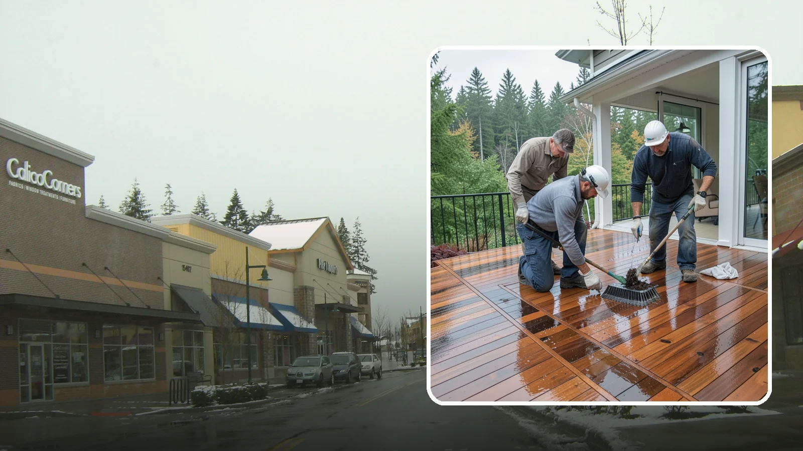 Deck Staining in Mill Creek, Snohomish County, WA - Deck staining seals and colors your deck boards to fight the Pacific Northwest's rain and rot.