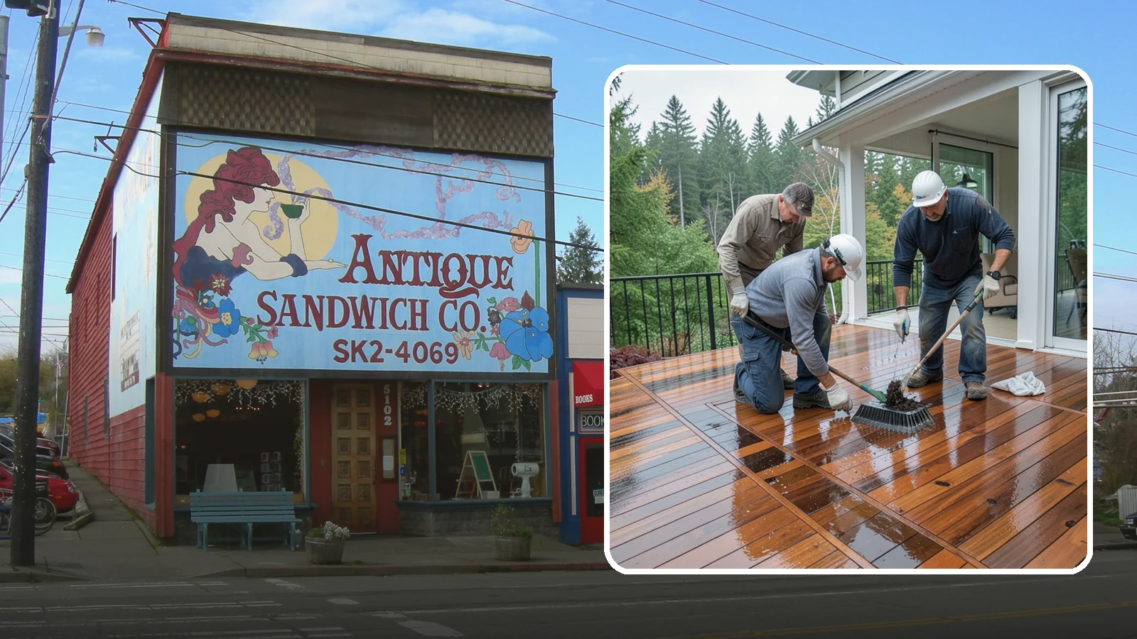 Deck Staining in Ruston, Pierce County, WA - Deck staining seals and colors your deck boards to fight the Pacific Northwest's rain and rot.