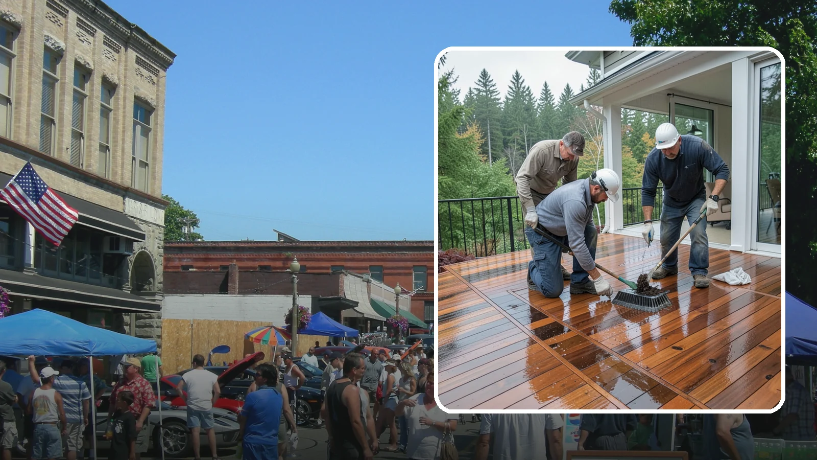 Deck Staining in Snohomish, Snohomish County, WA - Deck staining seals and colors your deck boards to fight the Pacific Northwest's rain and rot.