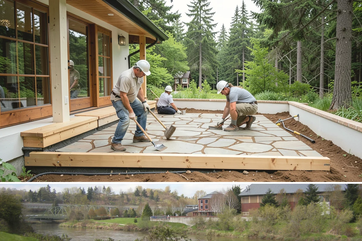 Deck Staining in Tukwila, King County, WA - Deck staining requires the dry, warm stretch of late spring through summer so the wood is dry enough to accept the stain.