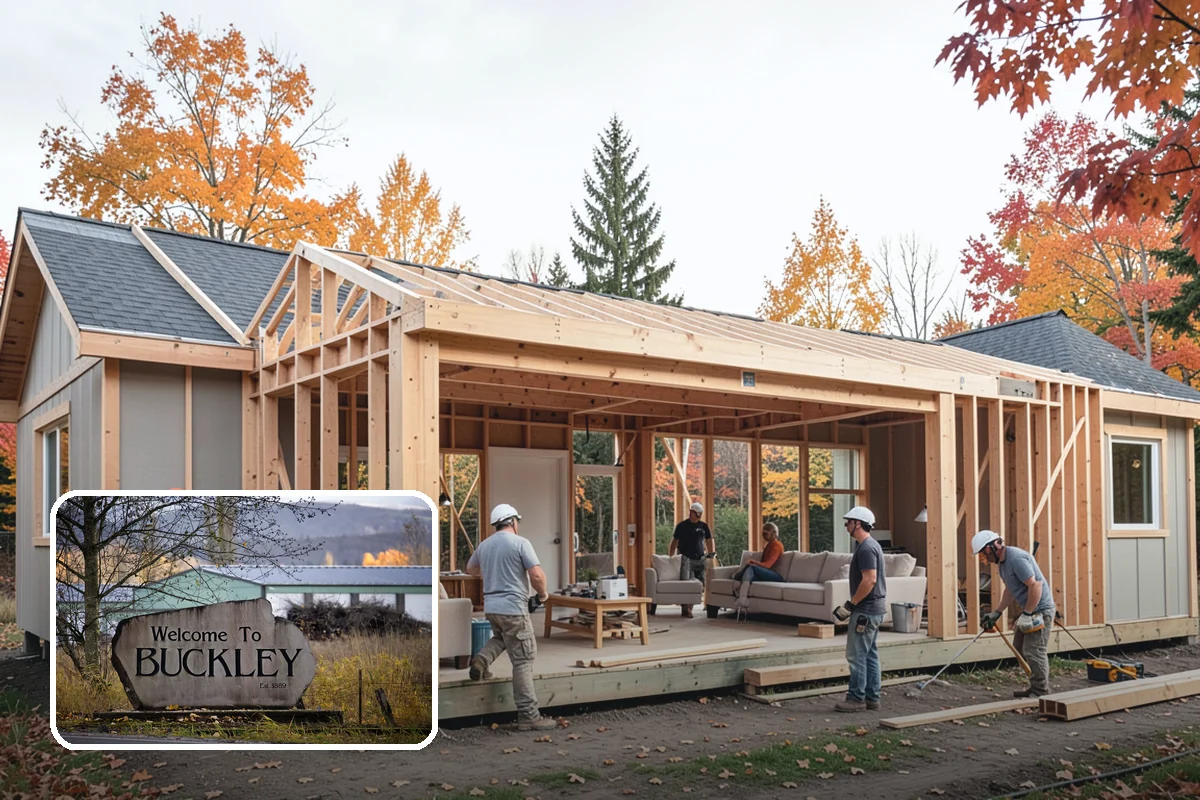 Deck Stair Construction in Buckley, Pierce County, WA - Consistent rise and run for safe, comfortable steps
