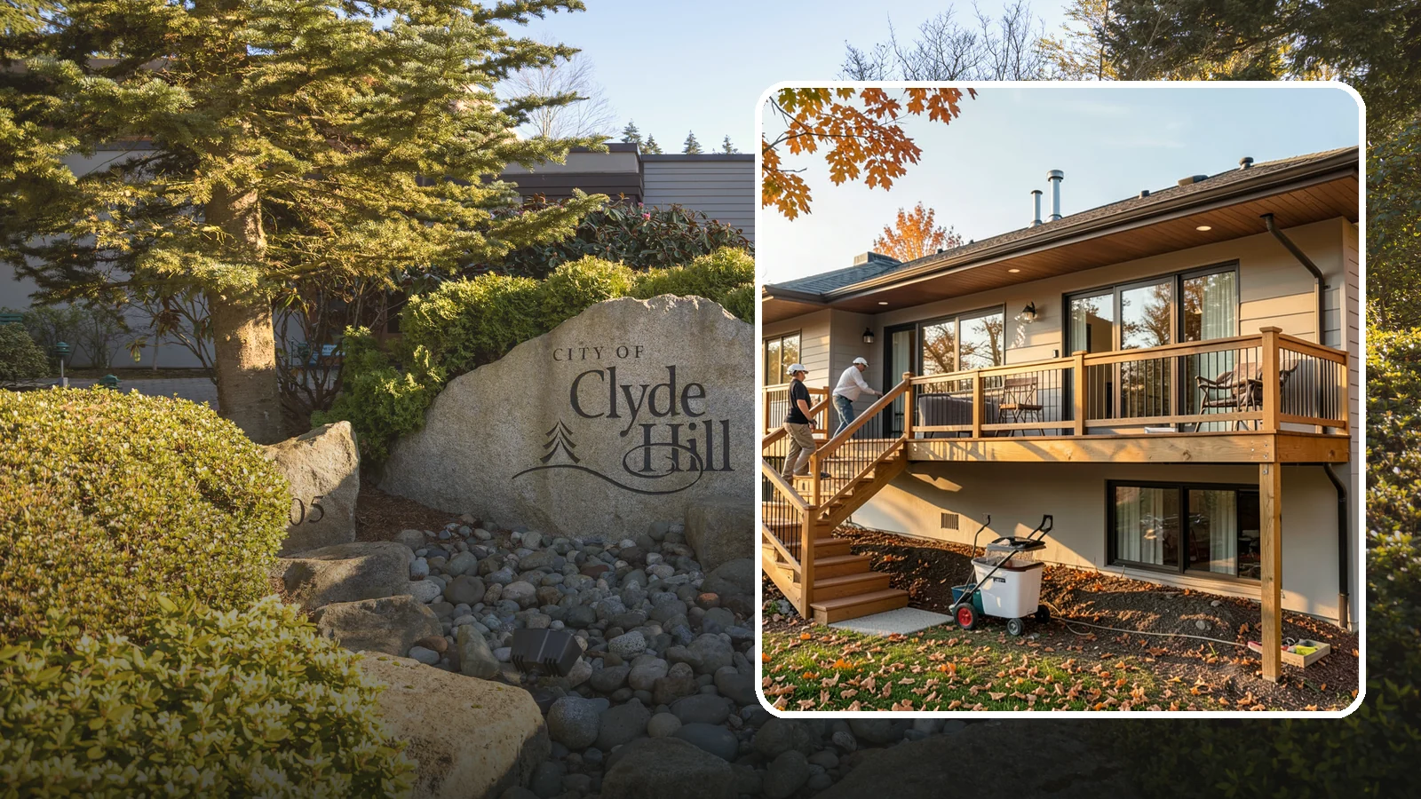 Deck Stair Construction in Clyde Hill, King County, WA - Sturdy deck stair construction that connects levels safely with code-correct rise and run.