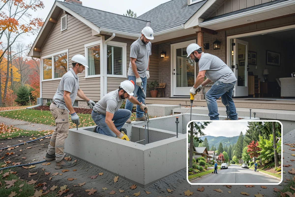 Deck Stair Construction in Darrington, Snohomish County, WA - Consistent rise and run for safe, comfortable steps
