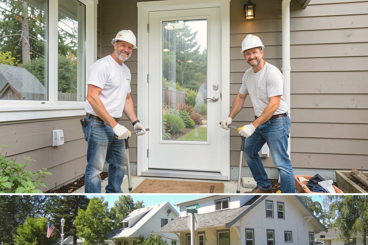 Deck Stair Construction in DuPont, Pierce County, WA - Stair footings set best in drier summer soil, though we build and repair stairs throughout the year.