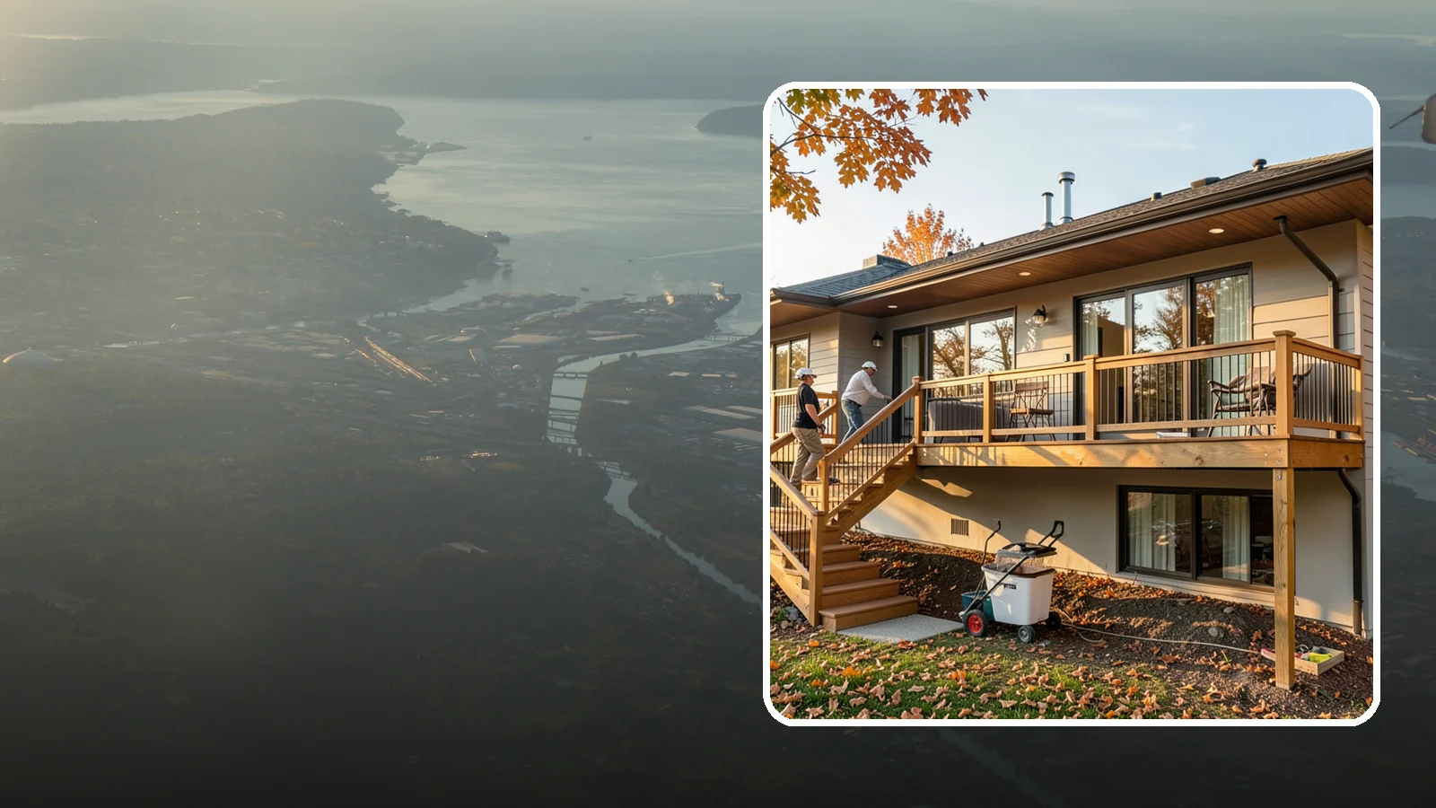 Deck Stair Construction in Fife, Pierce County, WA - Sturdy deck stair construction that connects levels safely with code-correct rise and run.