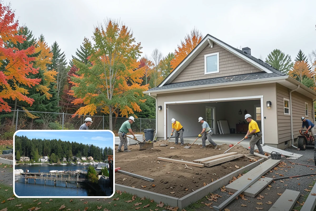Deck Stair Construction in Gig Harbor, Pierce County, WA - Consistent rise and run for safe, comfortable steps