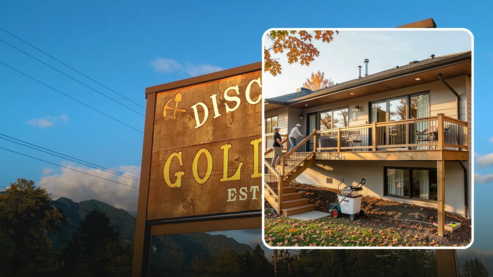 Deck Stair Construction in Gold Bar, Snohomish County, WA - Sturdy deck stair construction that connects levels safely with code-correct rise and run.