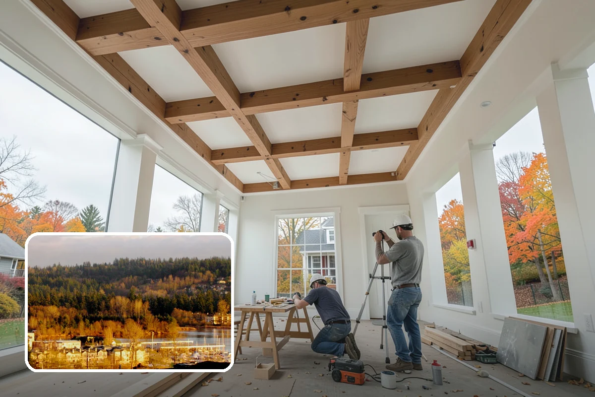 Deck Stair Construction in Kenmore, King County, WA - Consistent rise and run for safe, comfortable steps