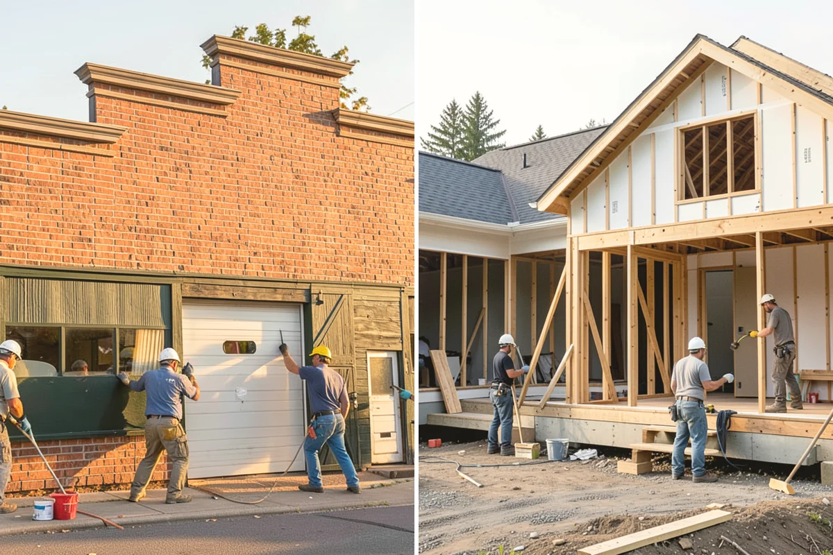 Deck Stair Construction in La Conner, Skagit County, WA - Measure grade and calculate code-compliant stairs