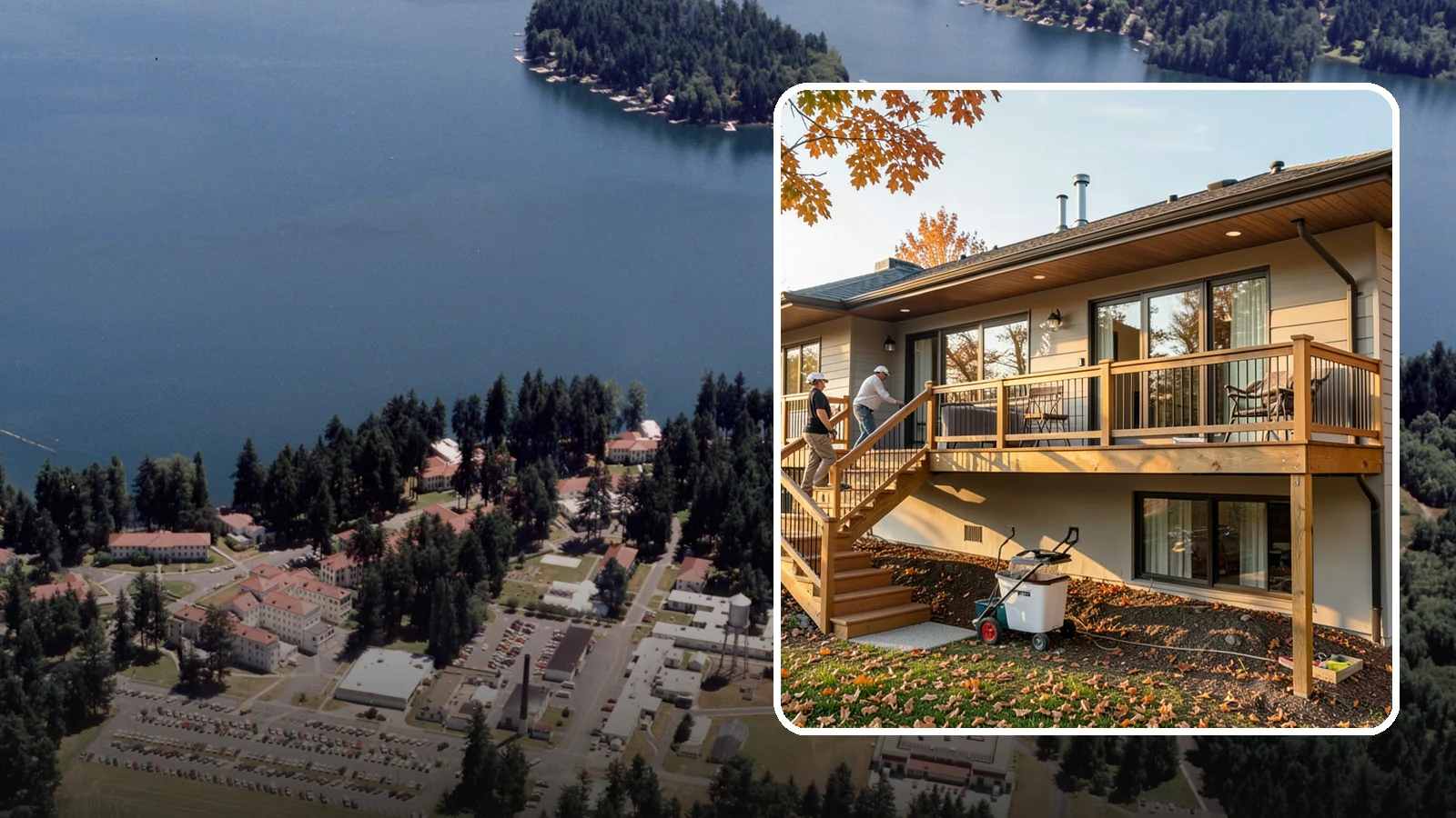 Deck Stair Construction in Lakewood, Pierce County, WA - Sturdy deck stair construction that connects levels safely with code-correct rise and run.
