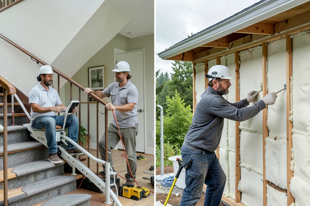 Deck Stair Construction in Lakewood, Pierce County, WA - Measure grade and calculate code-compliant stairs