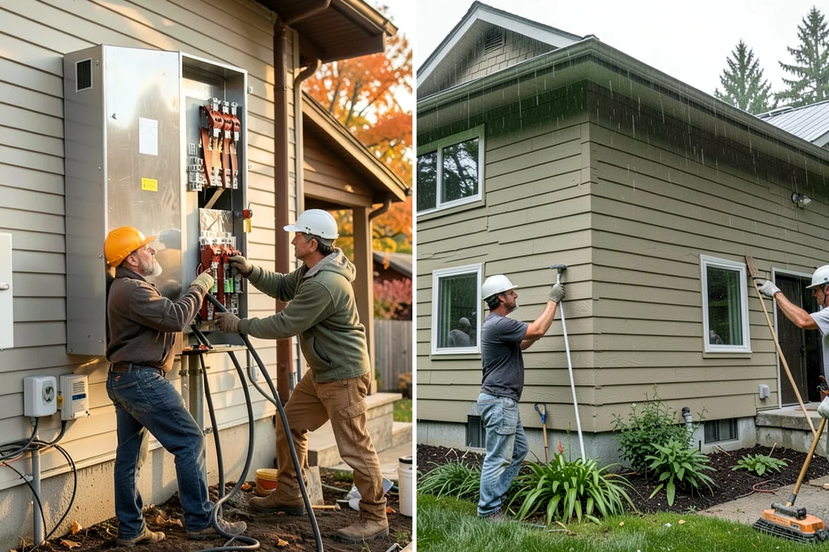 Deck Stair Construction in Maple Valley, King County, WA - Measure grade and calculate code-compliant stairs