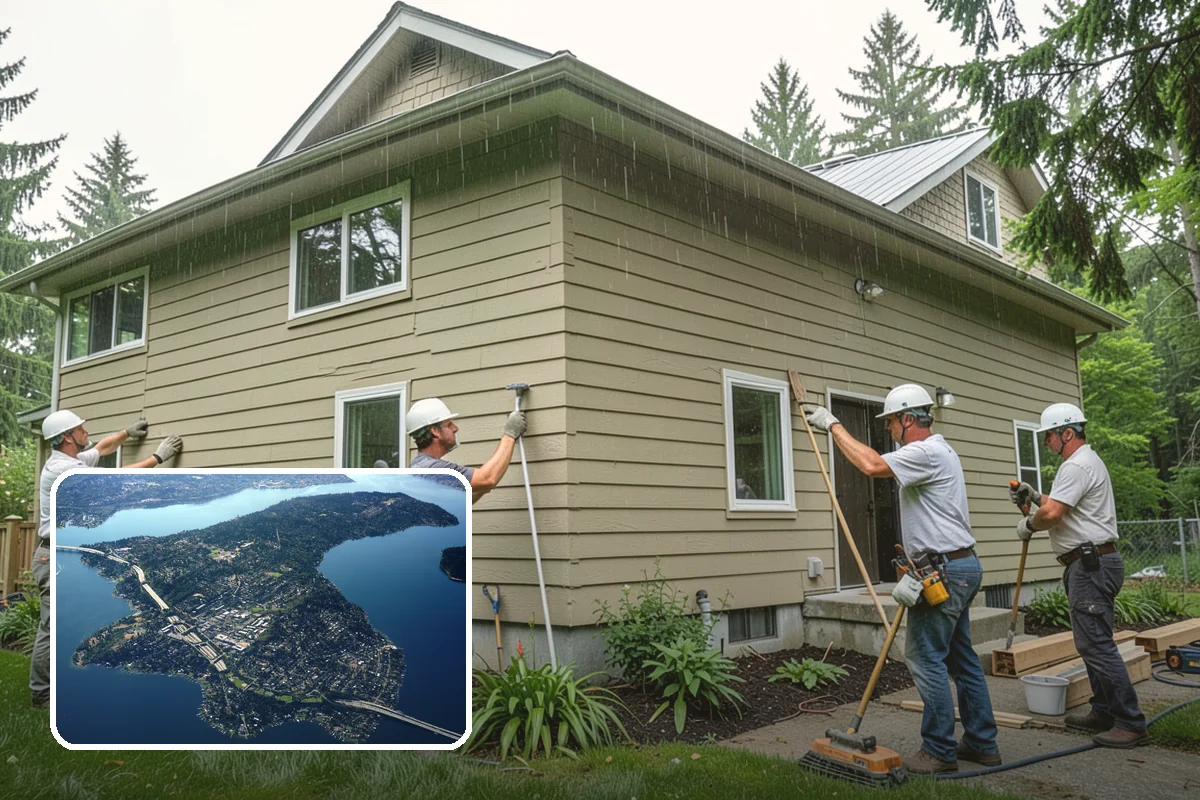 Deck Stair Construction in Mercer Island, King County, WA - Consistent rise and run for safe, comfortable steps