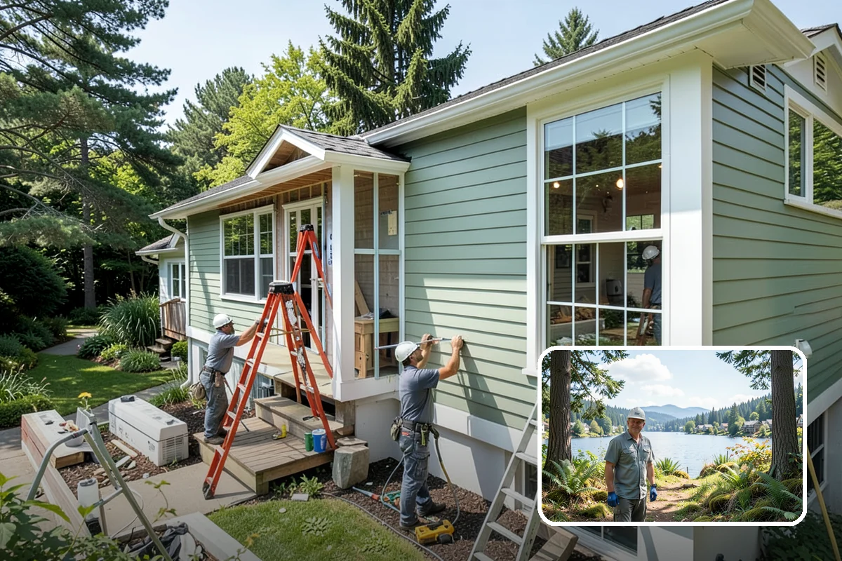 Deck Stair Construction in Milton, King County, WA - Consistent rise and run for safe, comfortable steps