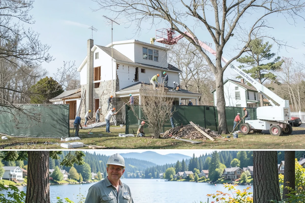 Deck Stair Construction in Milton, King County, WA - Stair footings set best in drier summer soil, though we build and repair stairs throughout the year.