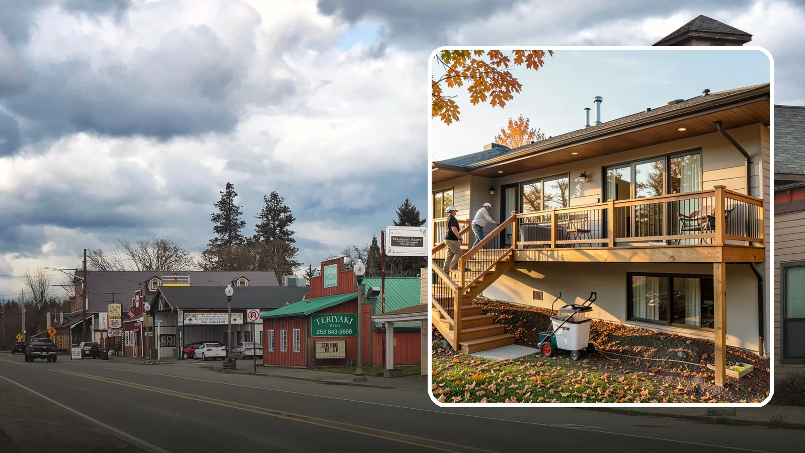 Deck Stair Construction in Roy, Pierce County, WA - Sturdy deck stair construction that connects levels safely with code-correct rise and run.