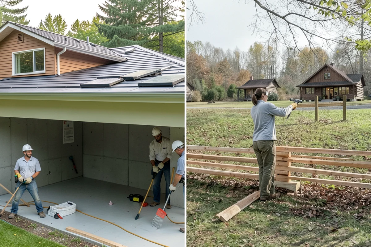 Deck Stair Construction in SeaTac, King County, WA - Measure grade and calculate code-compliant stairs