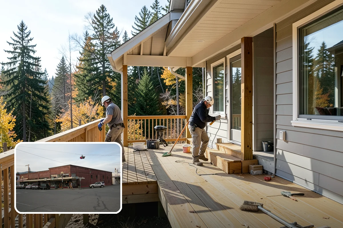 Deck Stair Construction in Sedro-Woolley, Skagit County, WA - Consistent rise and run for safe, comfortable steps