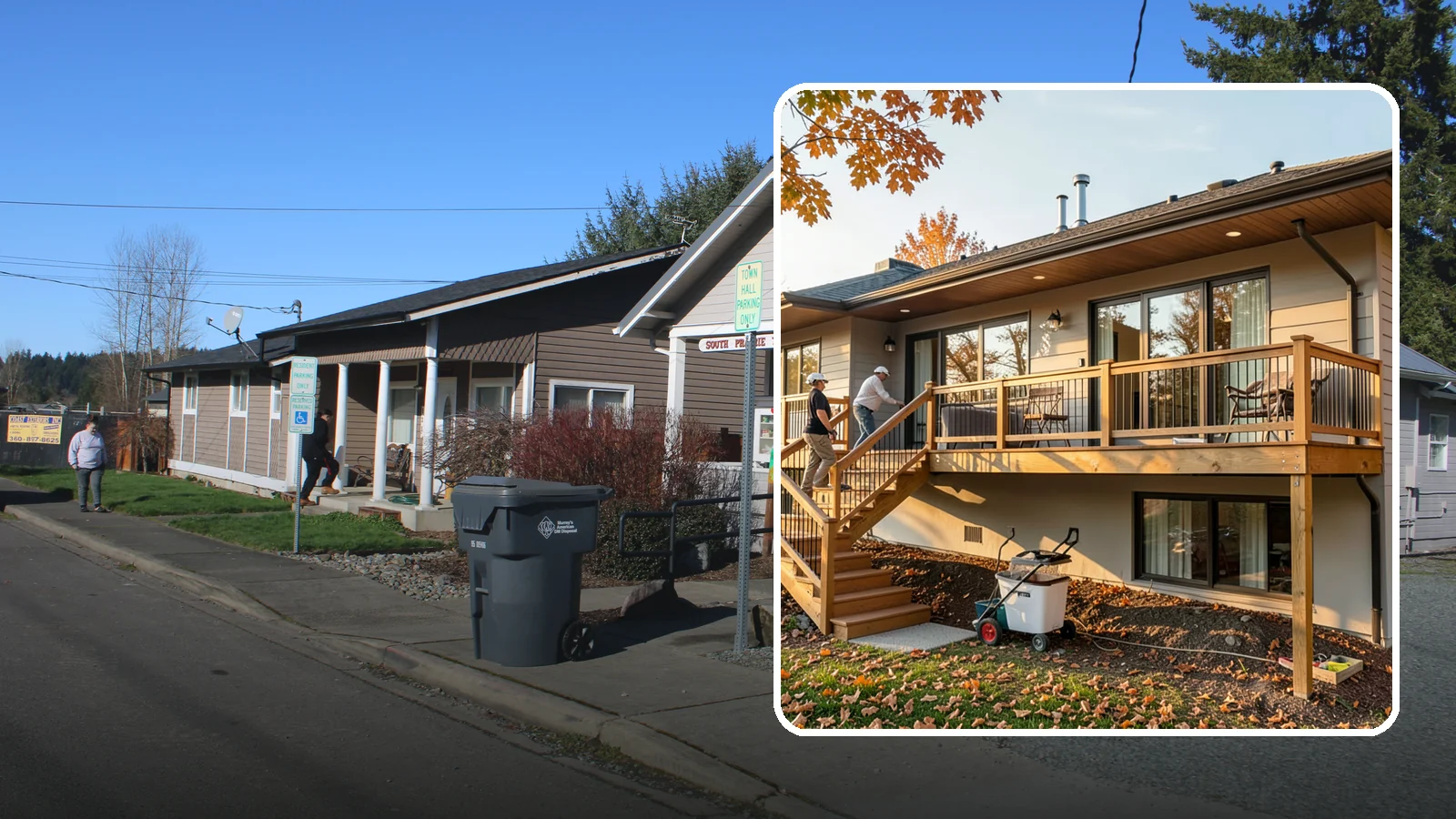 Deck Stair Construction in South Prairie, Pierce County, WA - Sturdy deck stair construction that connects levels safely with code-correct rise and run.