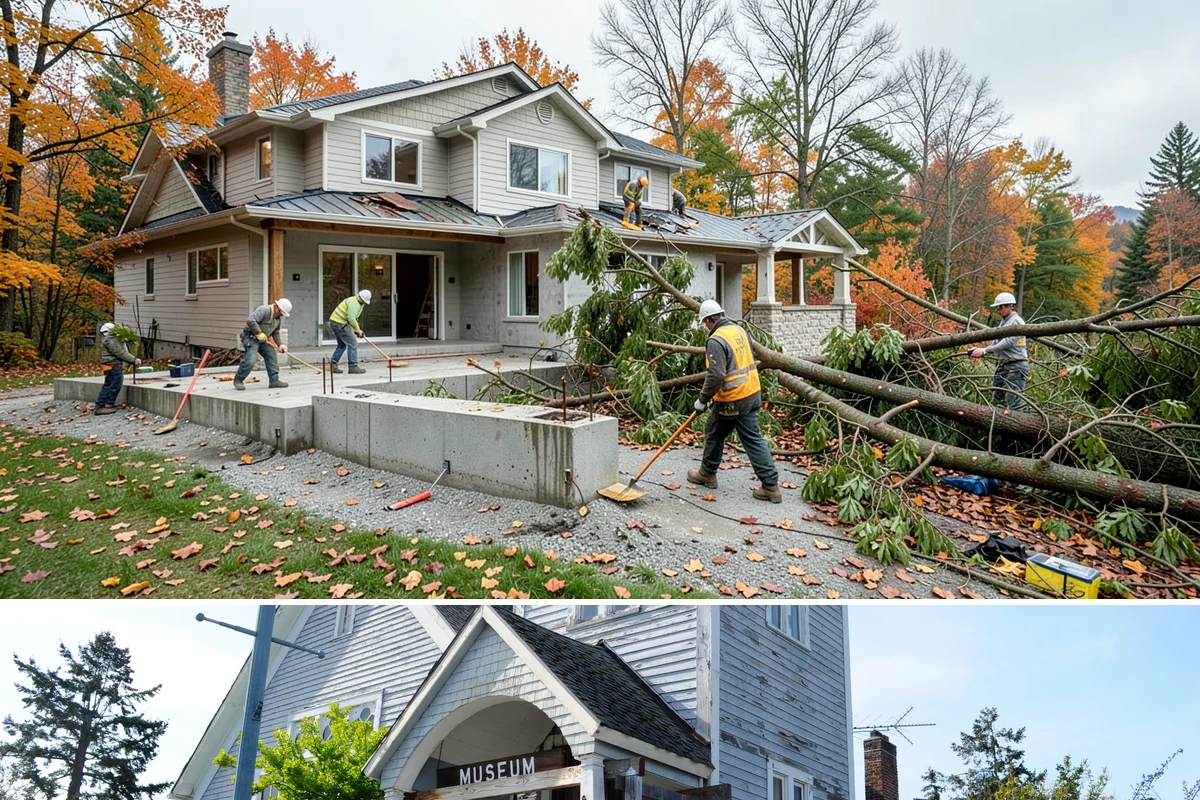 Deck Stair Construction in Steilacoom, Pierce County, WA - Stair footings set best in drier summer soil, though we build and repair stairs throughout the year.