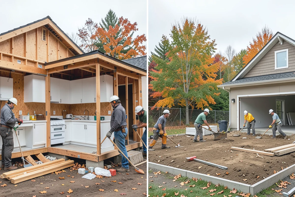 Deck Stair Construction in Sumner, Pierce County, WA - Measure grade and calculate code-compliant stairs