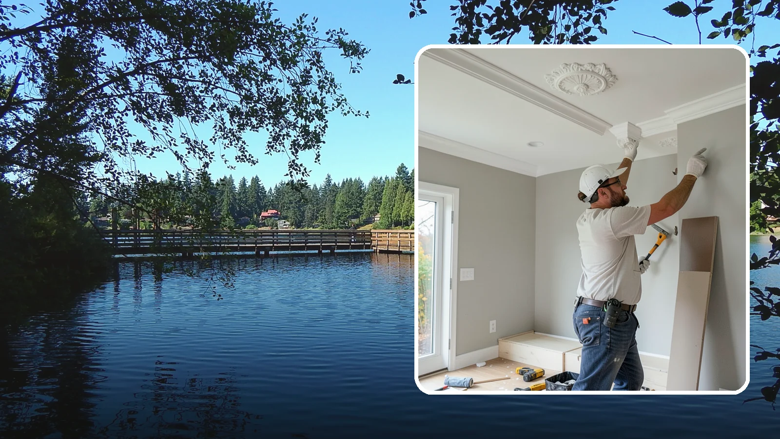 Decorative Molding Installation in Federal Way, King County, WA - Custom decorative molding installation that adds ceiling medallions, corbels, and ornamental accents with a designer touch.