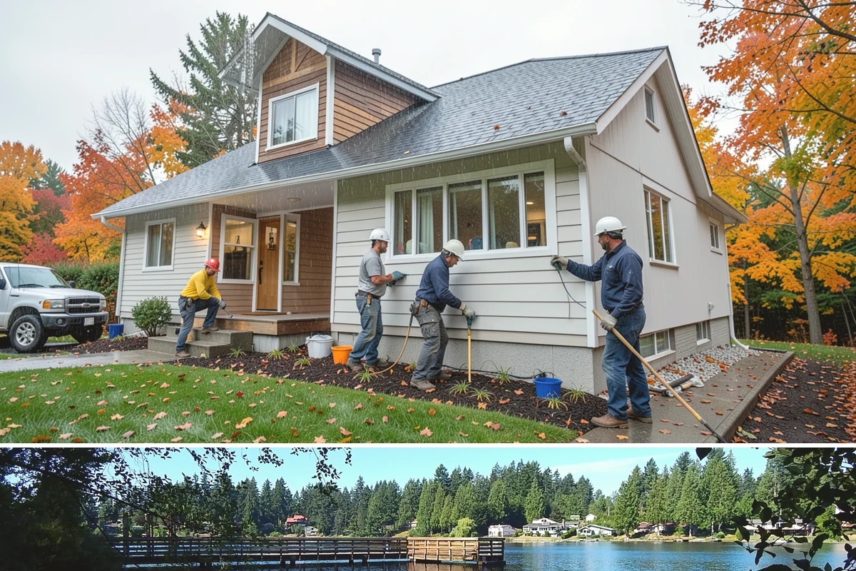 Decorative Molding Installation in Federal Way, King County, WA - Decorative molding installs indoors year-round and is a satisfying way to add character during the PNW rainy season.