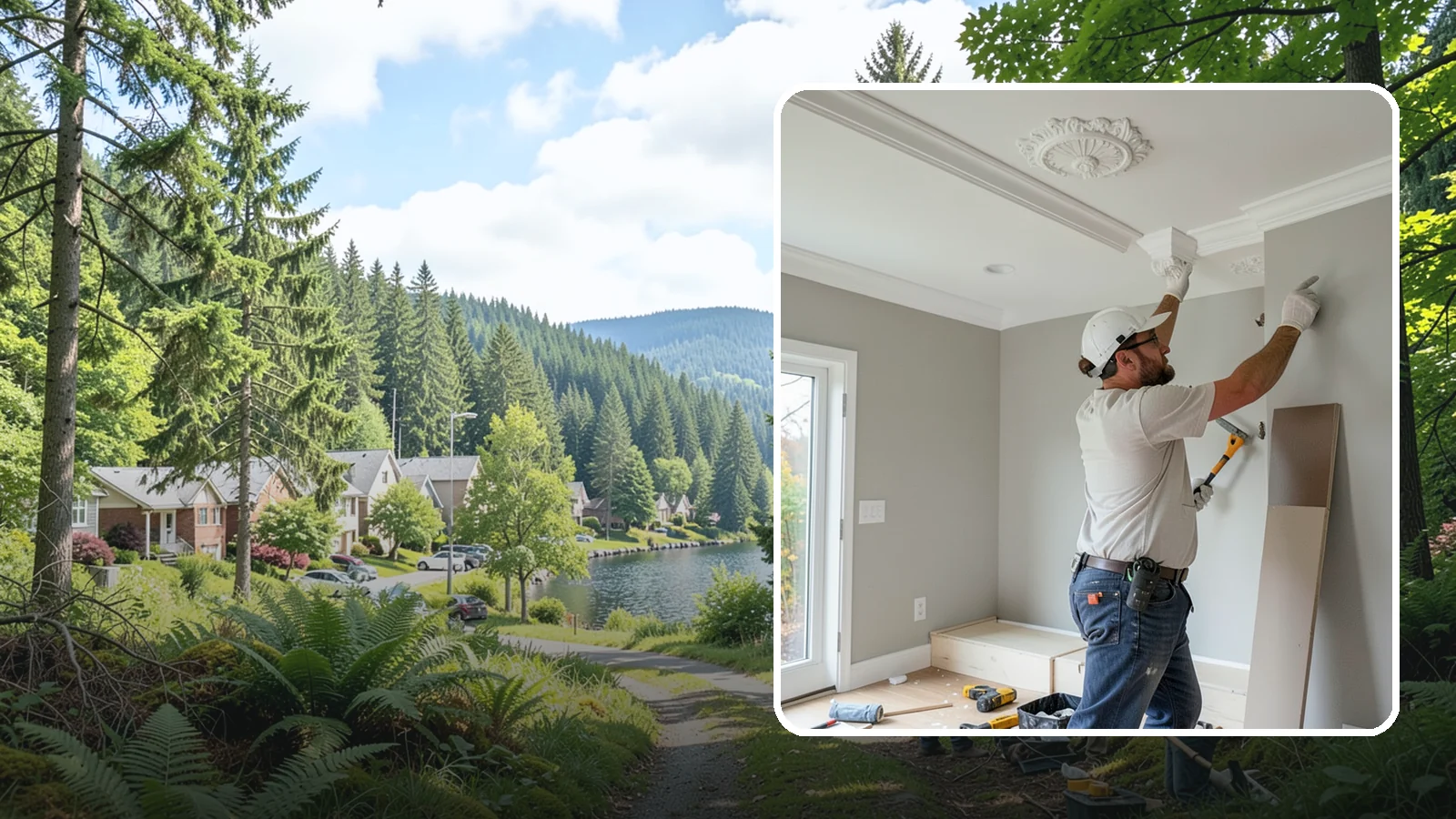 Decorative Molding Installation in Lake Forest Park, King County, WA - Custom decorative molding installation that adds ceiling medallions, corbels, and ornamental accents with a designer touch.