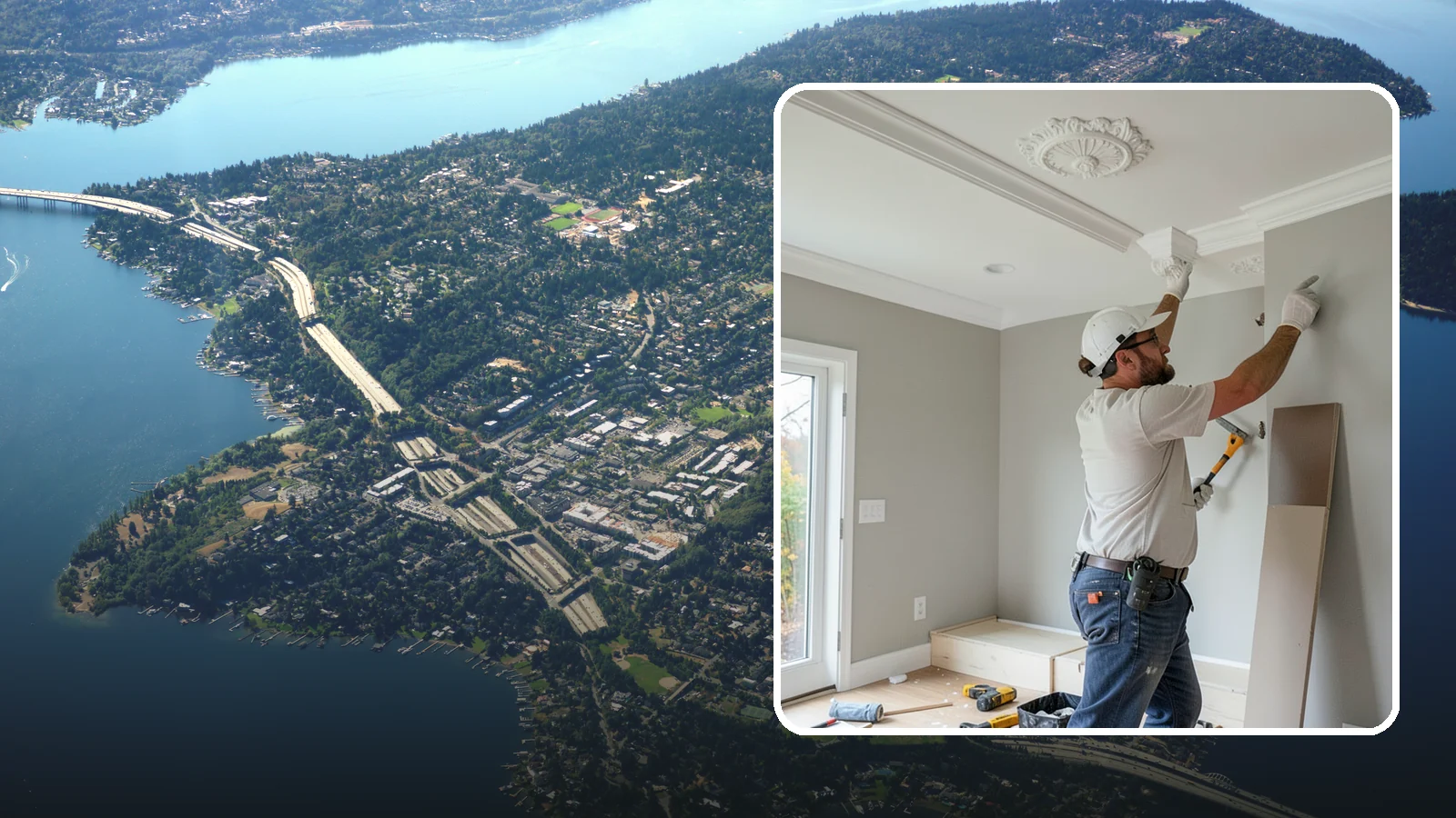 Decorative Molding Installation in Mercer Island, King County, WA - Custom decorative molding installation that adds ceiling medallions, corbels, and ornamental accents with a designer touch.